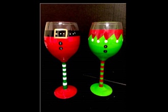 Paint Nite: Santa & Elf Wine Glasses (Ages 13+)